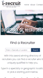 Mobile Screenshot of i-recruit.com